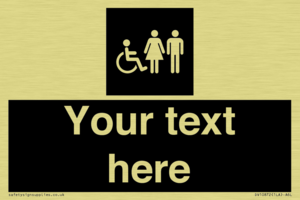 Custom information: black panel disabled female and male